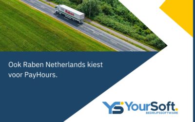 Ook Raben Netherlands te Etten-Leur heeft gekozen voor de Uren-/CAO-/Salarisvoorloop software ‘PayHours’