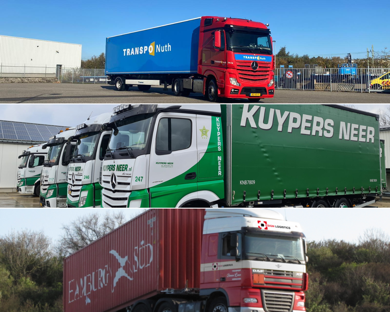 Fiks Transporten Nickoot en Van Eck vrachtwagens